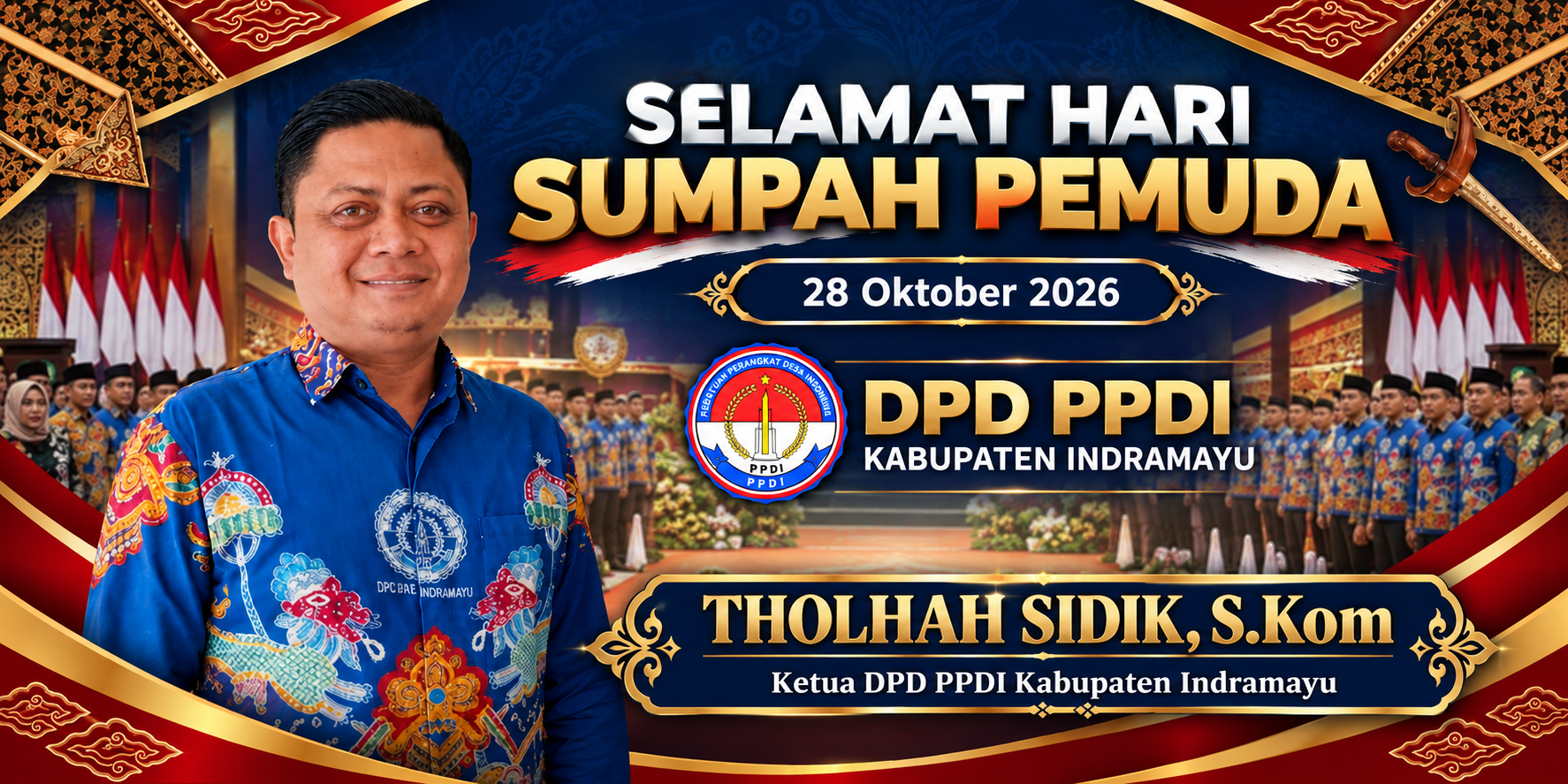 Ketua PPDI Mengucapkan Selamat Hari Sumpah Pemuda